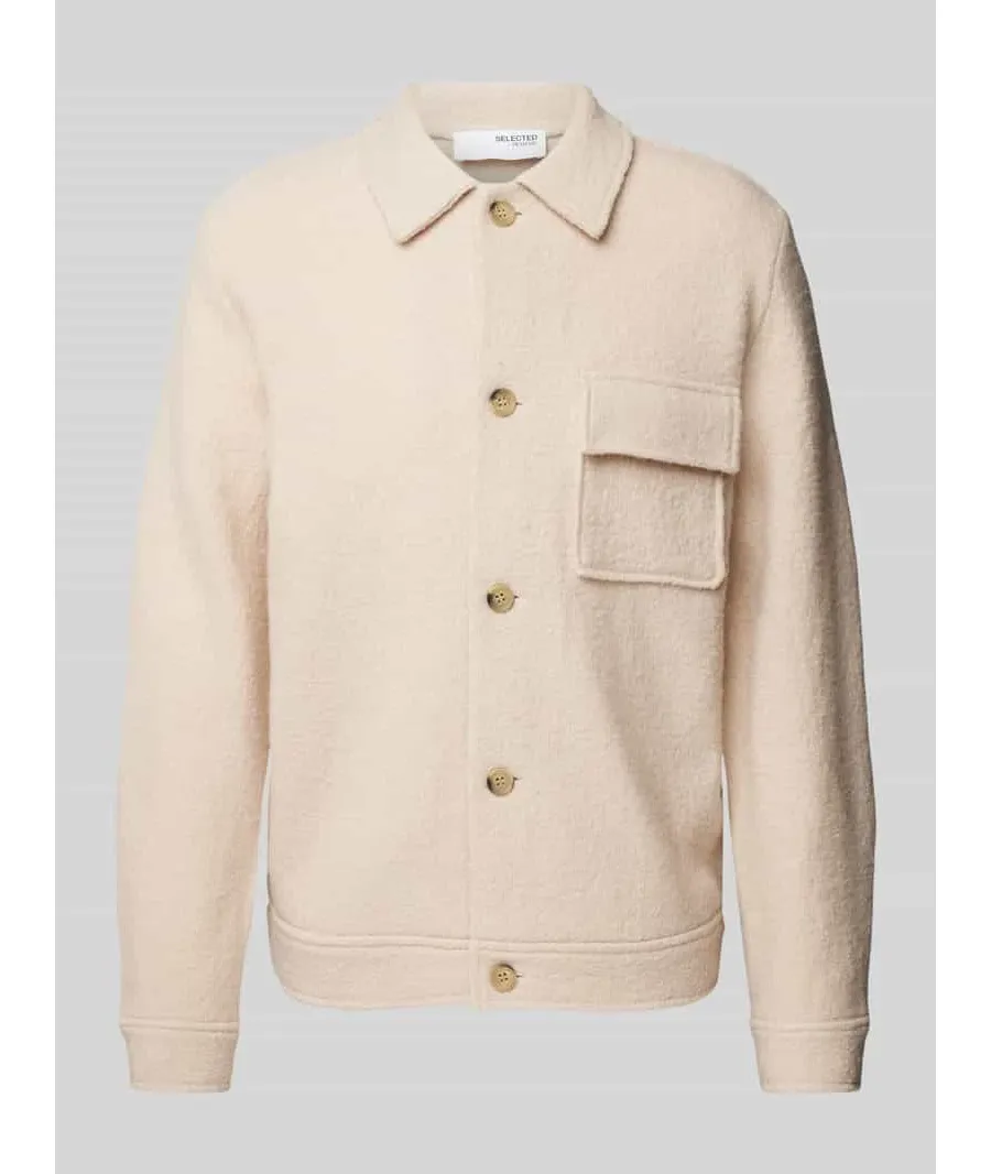 obrazek 1 Kurtka koszulowa z kieszenią na piersi model ‘NEALY’