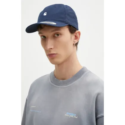 Zdjęcie Carhartt WIP czapka z daszkiem bawełniana Madison Logo Cap kolor granatowy z aplikacją I023750.0POXX