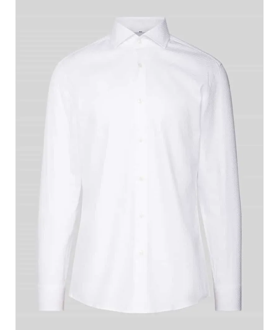 obrazek 1 Koszula biznesowa o kroju slim fit z kołnierzykiem typu cutaway model ‘Hank’