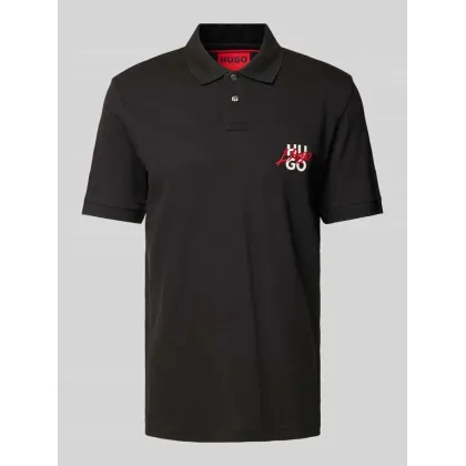 Zdjęcie Koszulka polo o kroju regular fit z nadrukiem z logo i wyhaftowanym logo