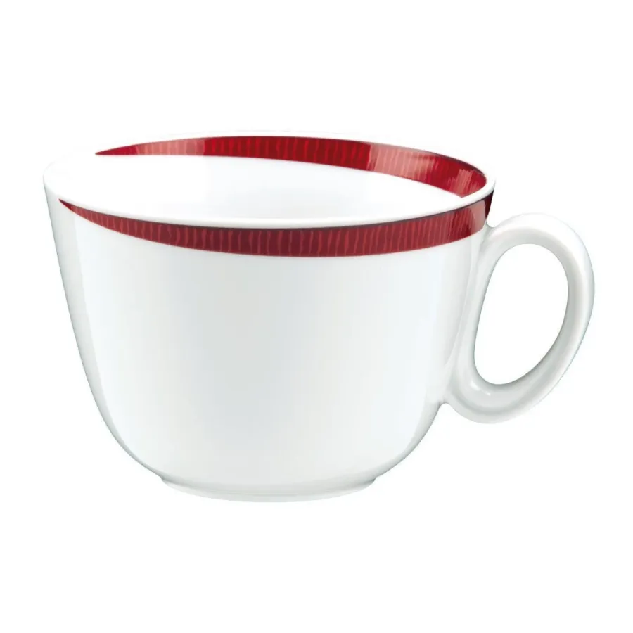 obrazek 1 Stylowa porcelanowa filiżanka do kawy z czerwonym zdobieniem - Seltmann Weiden