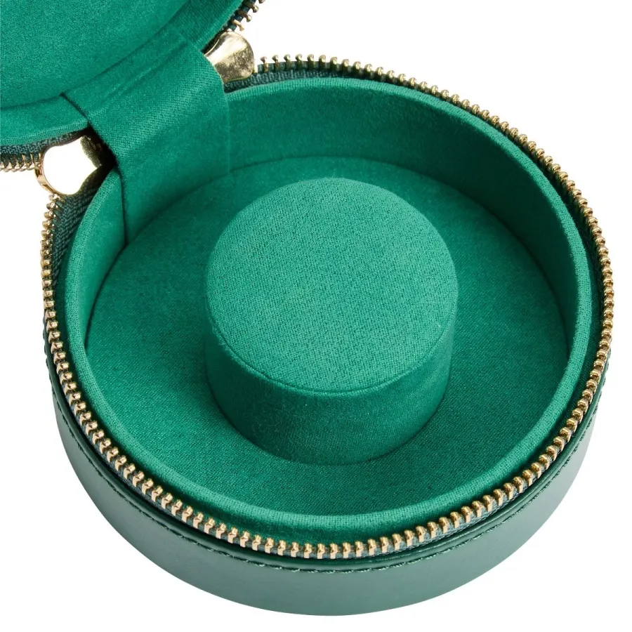 obrazek 6 Pudełko podróżne na biżuterię Sophia Round Forest Green