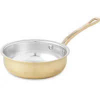 Picture Brass frying pan Ø14cm - Pepite d'Oro - Cu Artigiana