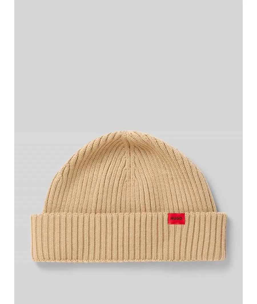 obrazek 1 Czapka beanie z detalem z logo model ‘Xush’