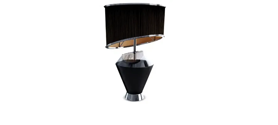 obrazek 5 Asymetryczna lampa biurkowa Tribeca z niklowanego mosiądzu