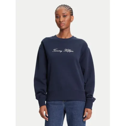 Zdjęcie Tommy Hilfiger Bluza Script WW0WW47159 Granatowy Regular Fit