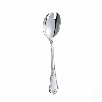 Picture Beautifully decorated silver-plated salad spoon - Zaramella Argenti