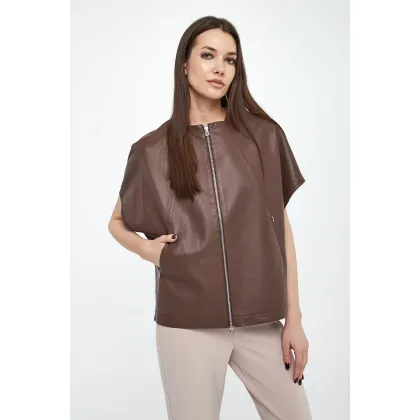 Zdjęcie Kamizelka damska skórzana DIEGO M Diego M