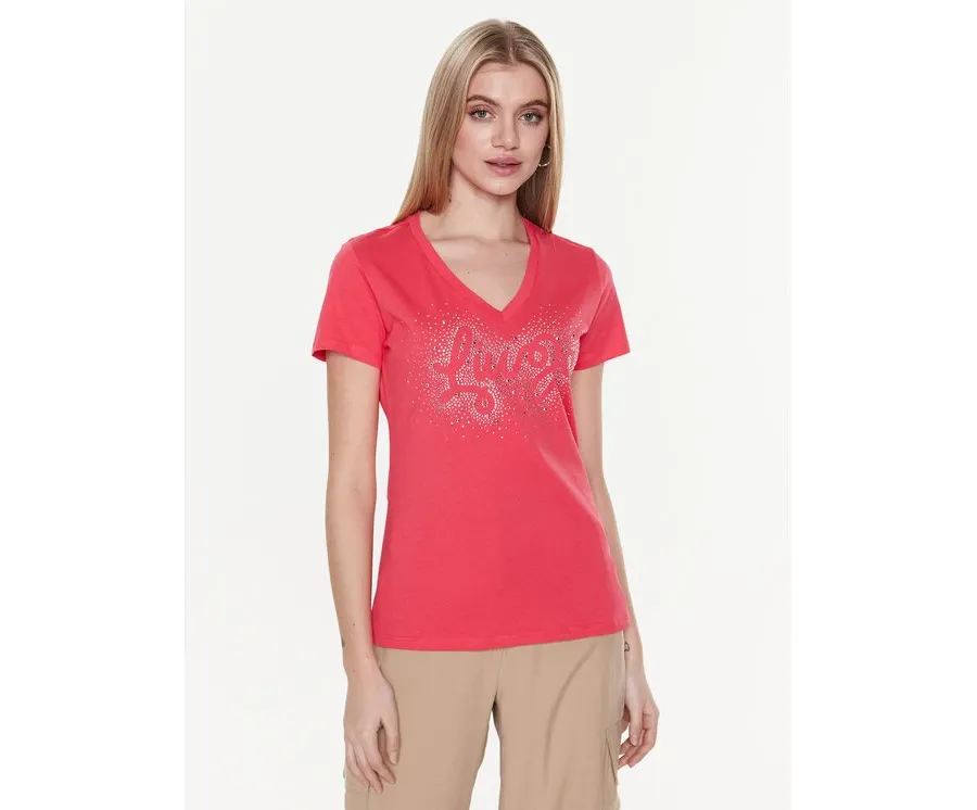 obrazek 1 Liu Jo T-Shirt WA3278 JS923 Różowy Regular Fit