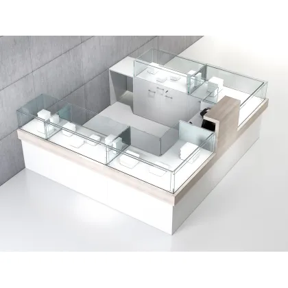 Zdjęcie Elegancka zabudowa sklepowa – komplet witryn i lad