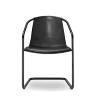 Zdjęcie Krzesło ze skóry siodłowej z podstawą rurową