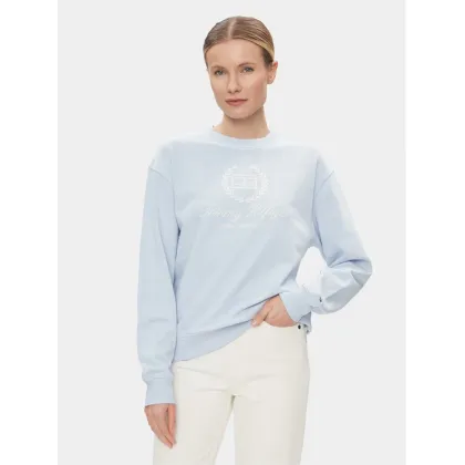 Zdjęcie Tommy Hilfiger Bluza Flag Script WW0WW41758 Błękitny Regular Fit