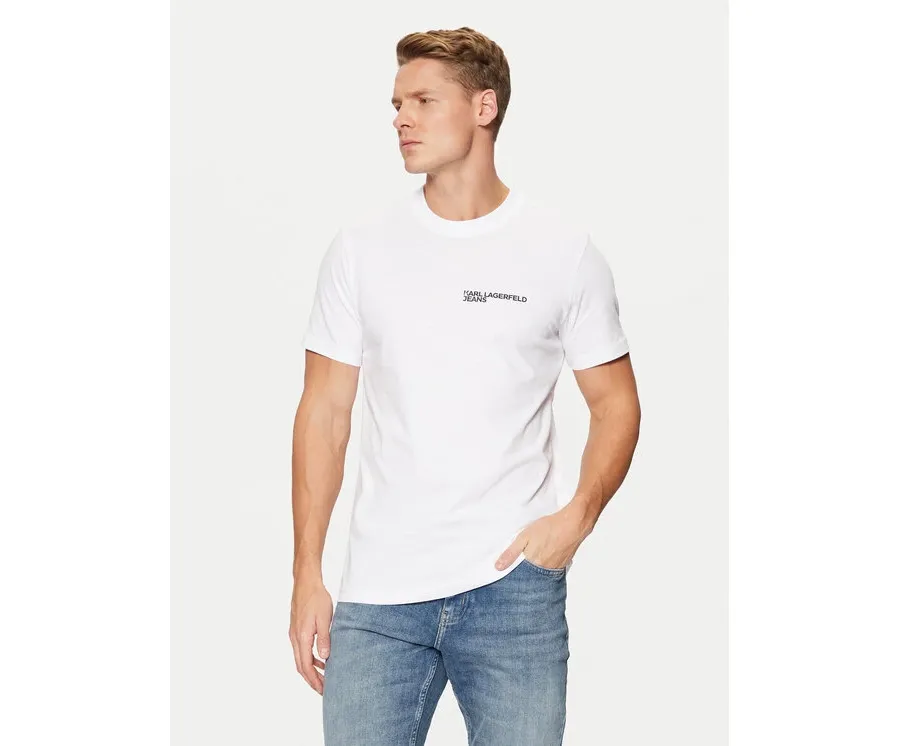 obrazek 1 Karl Lagerfeld Jeans T-Shirt A1M17003 Biały Slim Fit