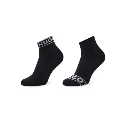 Zdjęcie Hugo Zestaw 2 par wysokich skarpet damskich Logo 50469291 Czarny HUGO