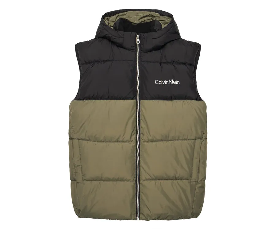obrazek 1 Calvin Klein Jeans Bezrękawnik IB0IB02535 D Zielony Regular Fit