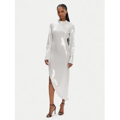 Zdjęcie ROTATE Sukienka koktajlowa 113568 Srebrny Regular Fit