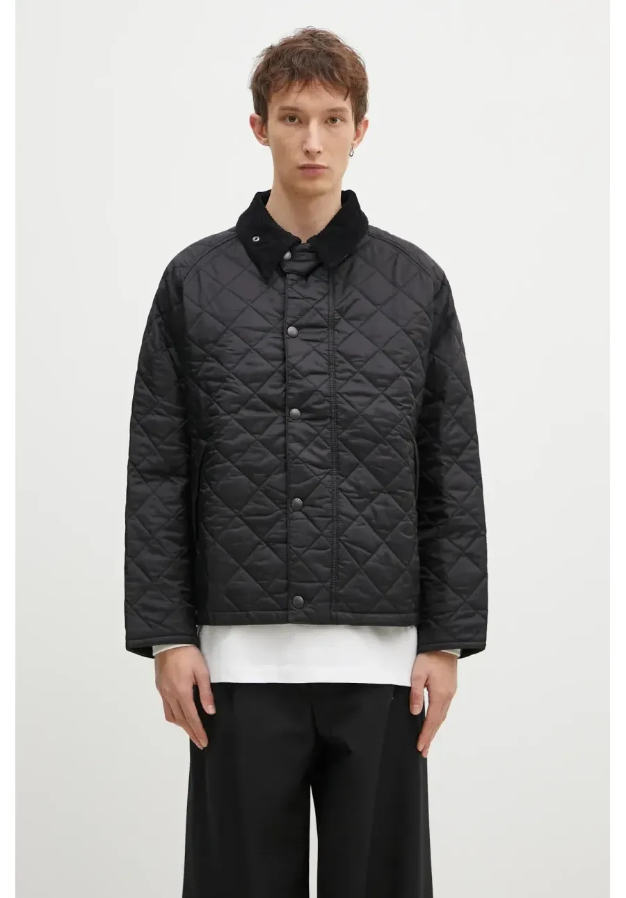 obrazek 1 Barbour kurtka OS Transport Quilted Jacket męska kolor czarny przejściowa oversize MQU1796