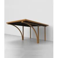 Zdjęcie Wyjątkowa pojedyncza wiata na samochód 393×578 cm do ogrodu