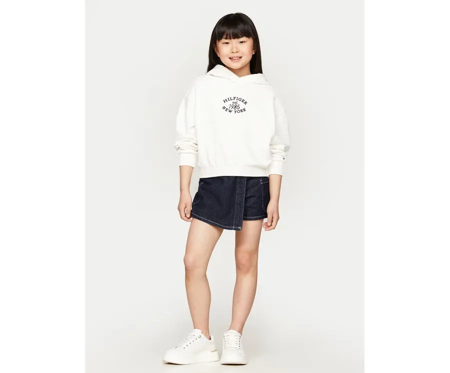 obrazek 1 Tommy Hilfiger Bluza Monotype KG0KG08033 Écru Relaxed Fit