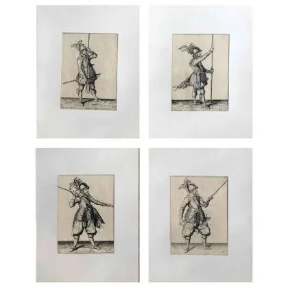 Zdjęcie Grawerowane ryciny na miedzianej płycie z XVII wieku autorstwa Armigeri