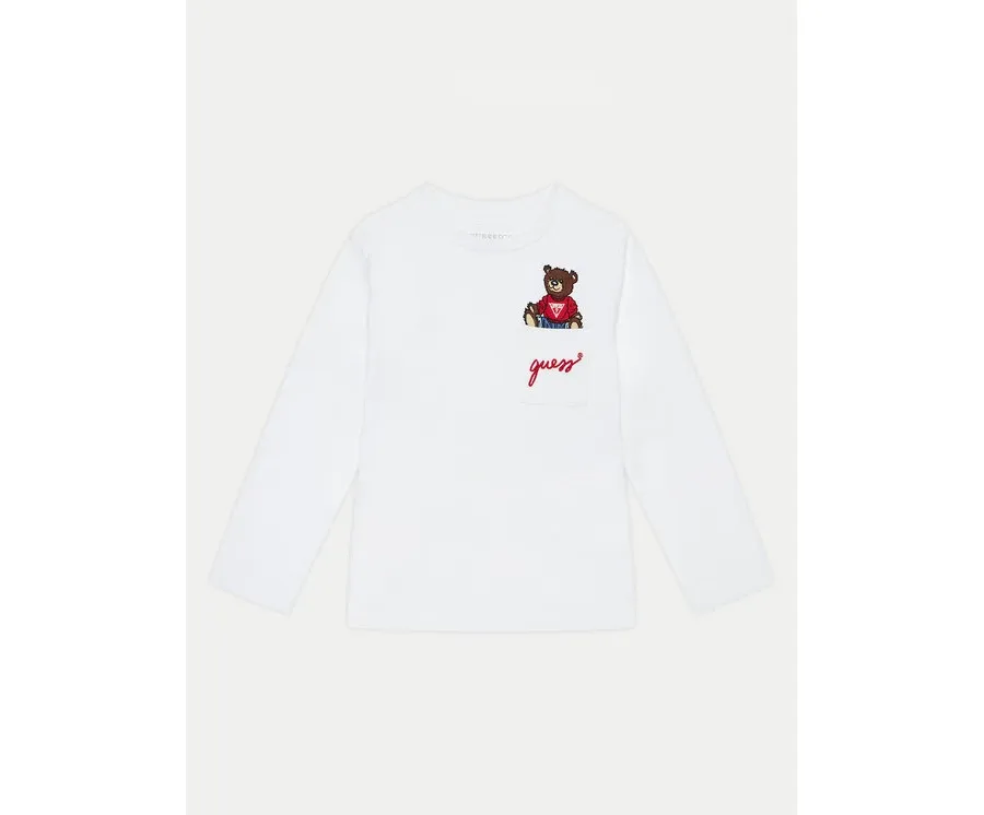 obrazek 1 Guess Bluzka N4BI06 I3Z14 Biały Regular Fit