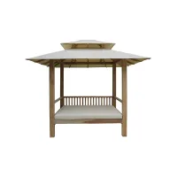 Zdjęcie Klasyczna altana wykonana z drewna tekowego