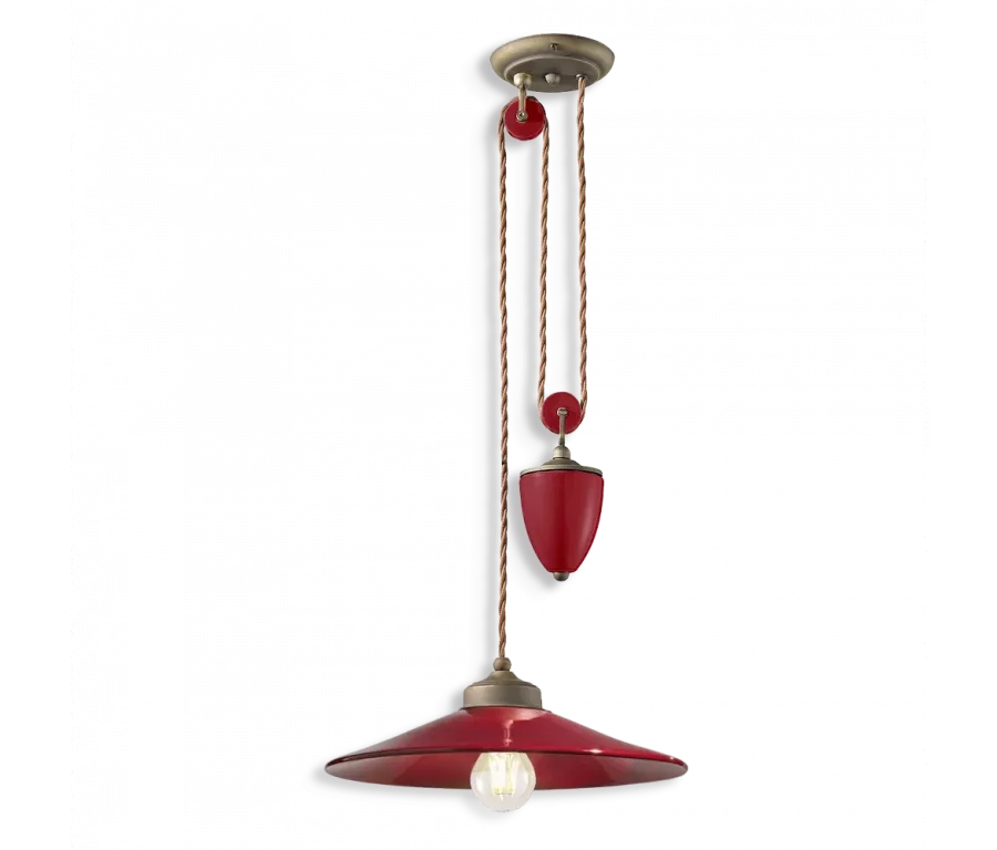 obrazek 5 Stylowa włoska wisząca lampa sufitowa retro