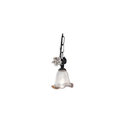 Zdjęcie Klasyczna włoska mała lampa wisząca Siena w kształcie kwiatu