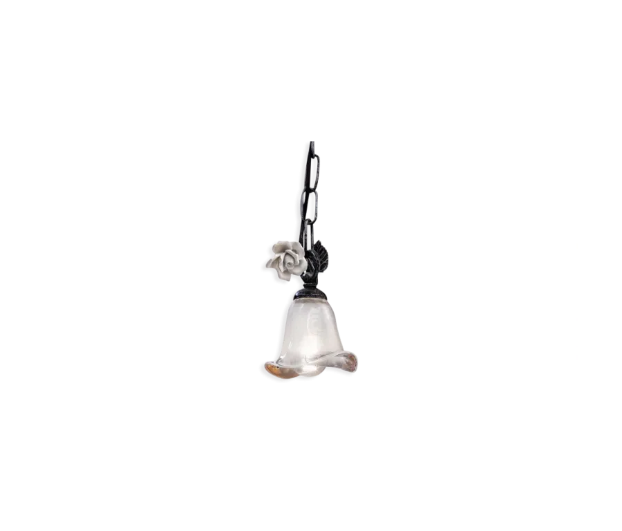 obrazek 1 Klasyczna włoska mała lampa wisząca Siena w kształcie kwiatu