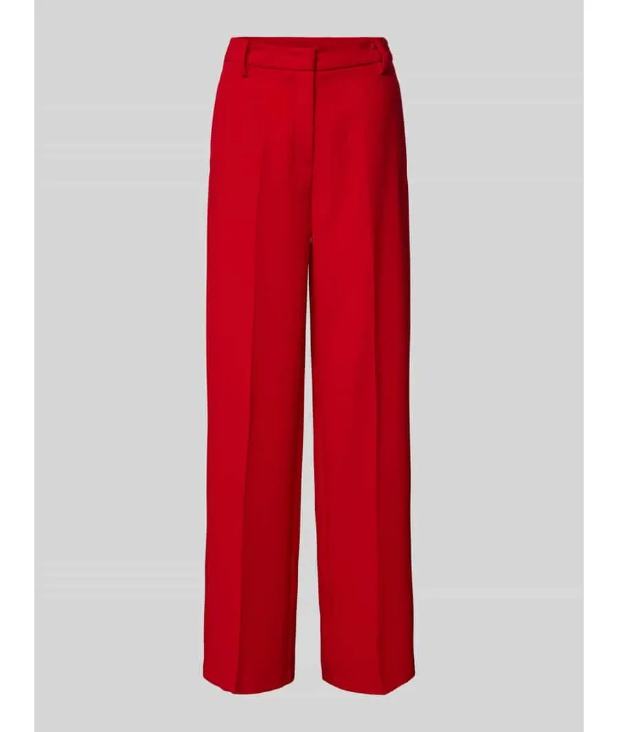 obrazek 1 Spodnie materiałowe o kroju baggy fit w kant model ‘Camilla’