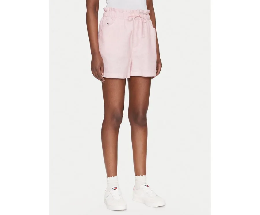 obrazek 1 Tommy Jeans Szorty materiałowe DW0DW20360 Różowy Regular Fit