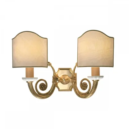 Zdjęcie Dwupunktowa lampa ścienna z włoch H.28xL.40xP.17 cm