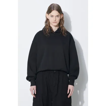 Zdjęcie Y-3 bluza French Terry Boxy Hoodie damska kolor czarny z kapturem gładka IV5548