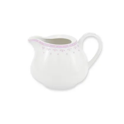 Zdjęcie Porcelanowy dzbanek na mleko ze zdobieniem w kolorze różowym z kolekcji HyggeLine – Leander