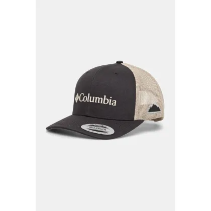 Zdjęcie Columbia czapka z daszkiem Mesh Snap Back kolor czarny z aplikacją 1652541