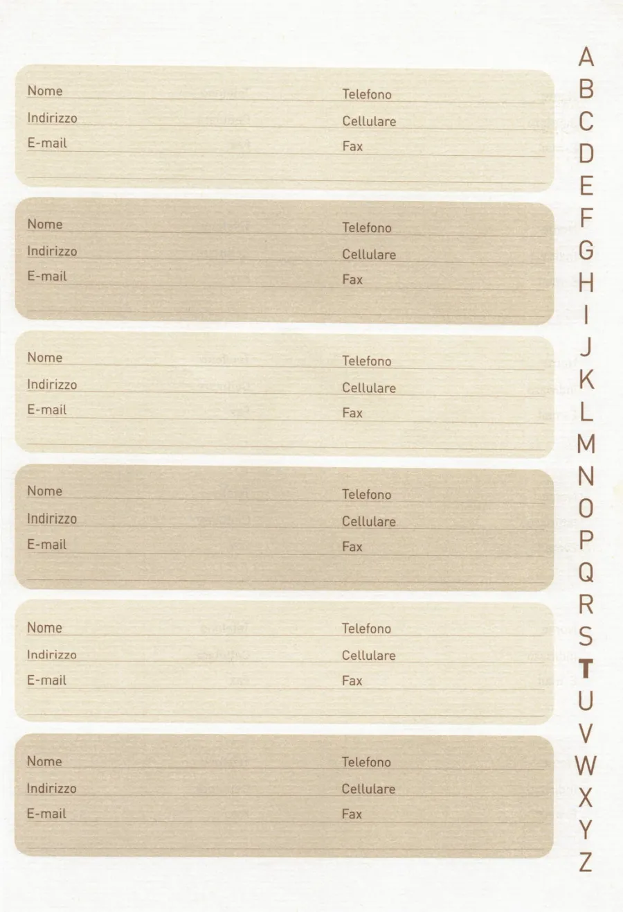 obrazek 3 Notes skórzany z kontaktami