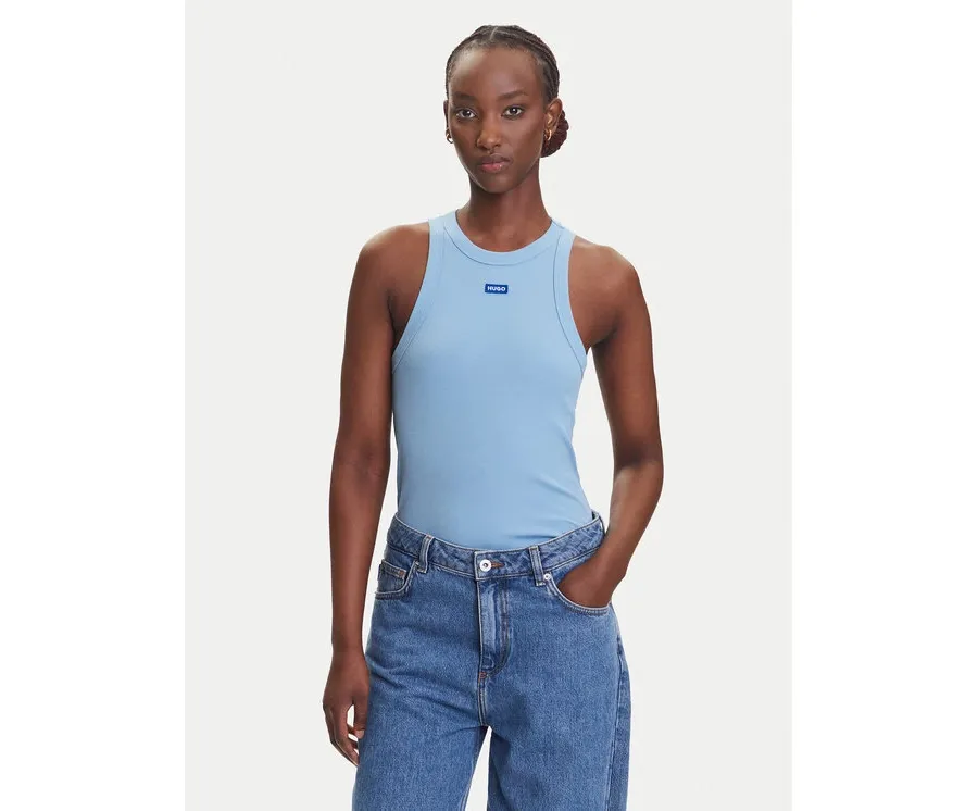 obrazek 1 HUGO Top Easy 50508857 Błękitny Slim Fit