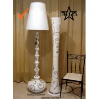 Zdjęcie Elegancka ceramiczna lampa z platyny