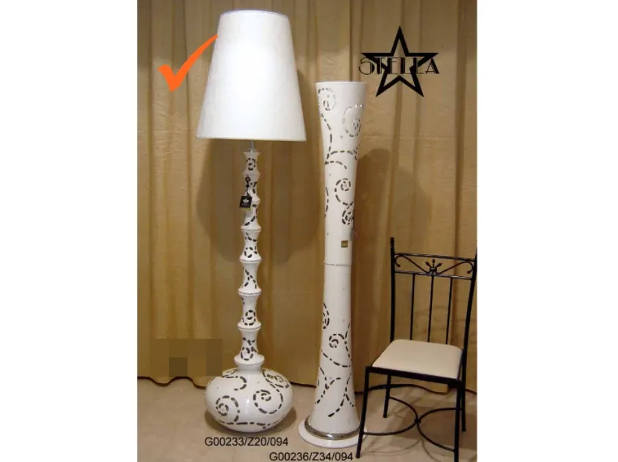 obrazek 1 Elegancka ceramiczna lampa z platyny