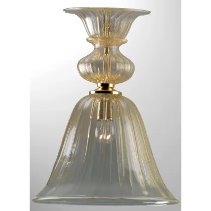 Zdjęcie Gustowna lampa wisząca w kształcie dzwonu ze szkła Murano