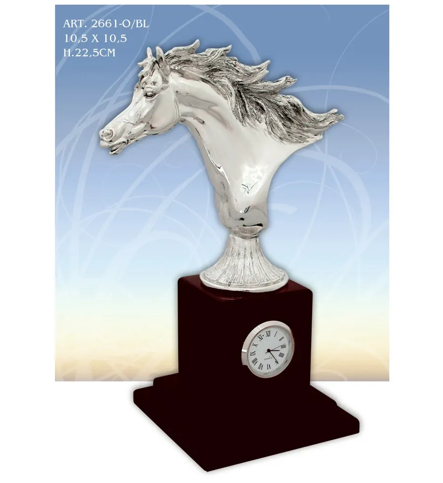 obrazek 1 Piękna figura konia z zegarem