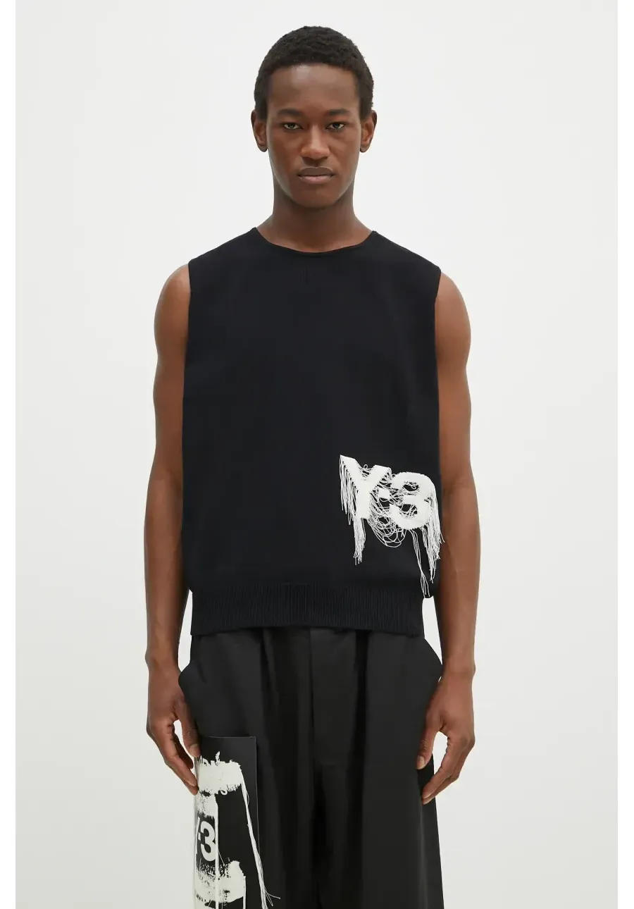 obrazek 1 Y-3 kamizelka Knit Vest męska kolor czarny JN1983