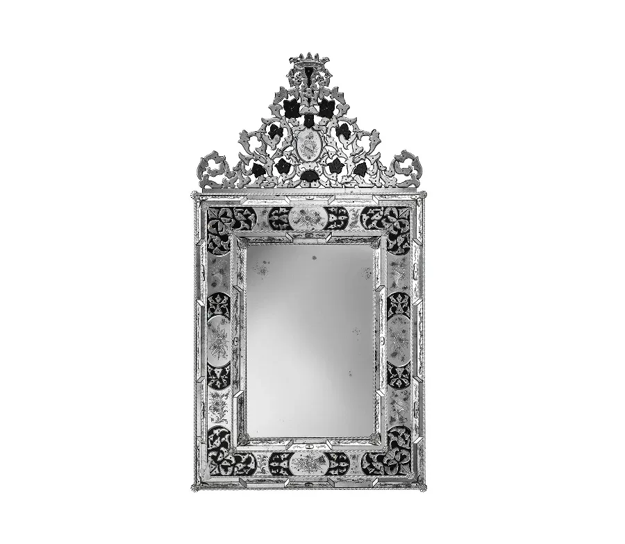 oryginalne lustro w stylu modernistycznym