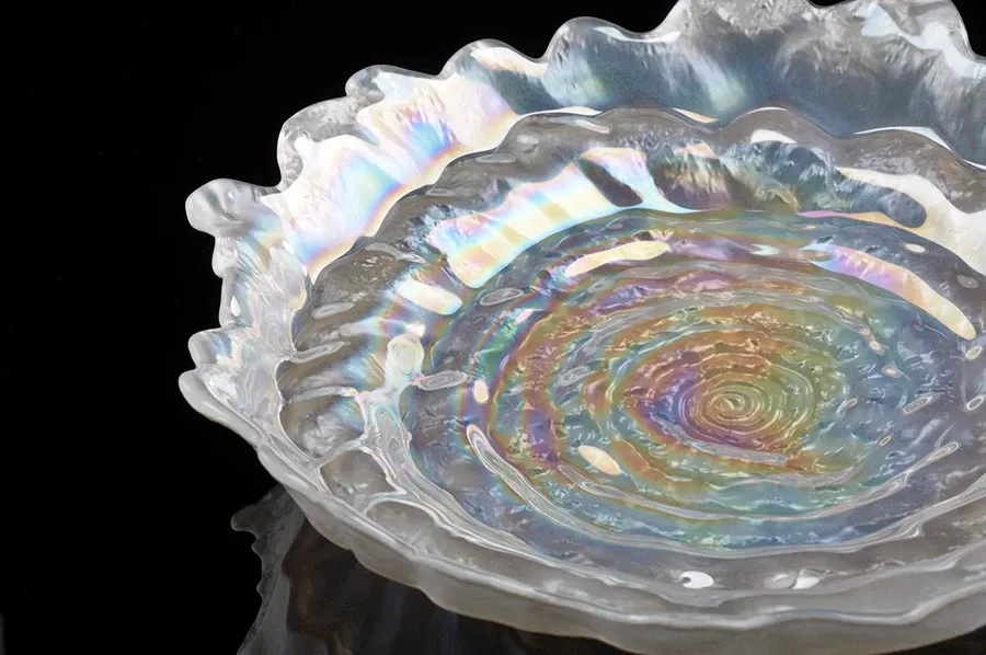 picture 2 Elite glass bowl in pearl white colour