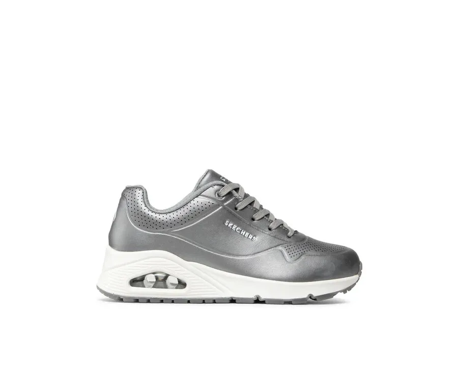 obrazek 1 Skechers Sneakersy Rose Bold 73691/GUN Srebrny