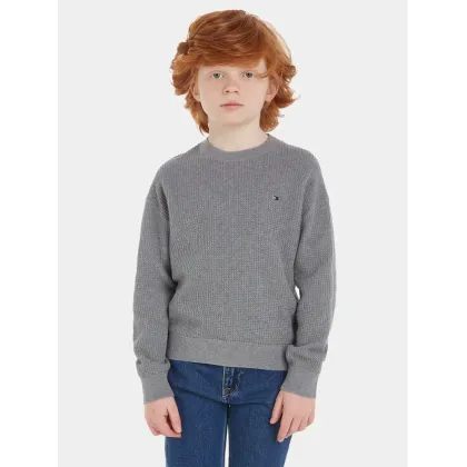 Zdjęcie Tommy Hilfiger Sweter Essential KB0KB08504 Szary Regular Fit