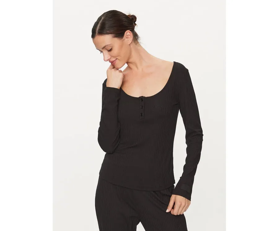 obrazek 1 Guess Bluzka O3BP01 KBXB2 Czarny Slim Fit