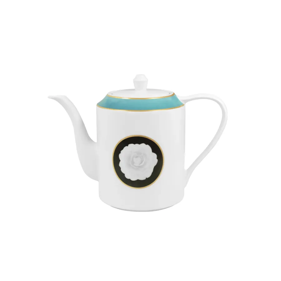 obrazek 1 Luksusowy porcelanowy dzbanek do kawy lub herbaty z kolekcji Camellia - Porcel