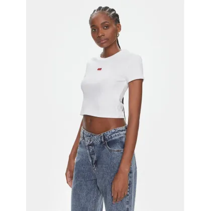 Zdjęcie Hugo T-Shirt Deluisa_1 50508636 Biały Slim Fit HUGO