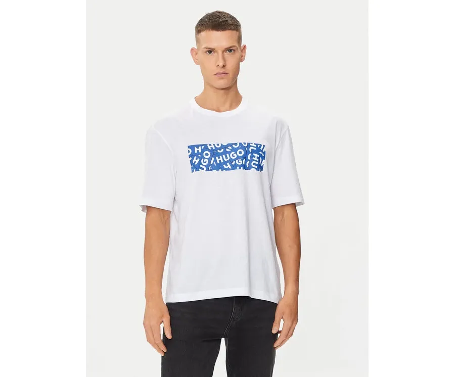obrazek 1 Hugo T-Shirt Nalayo 50515203 Biały Regular Fit HUGO